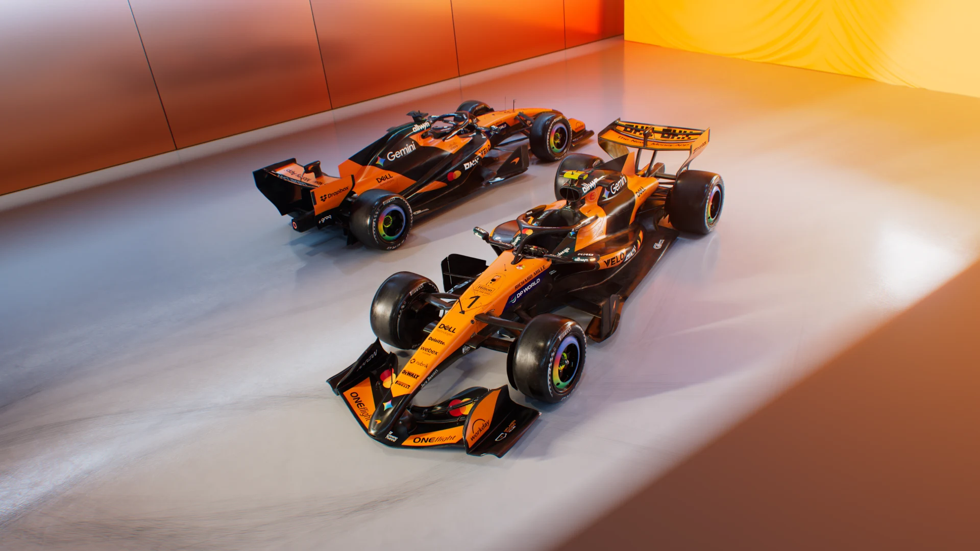 Image conceptuelle d'une voiture de Formule 1 McLaren pour 2026, avec un design futuriste et des éléments aérodynamiques avancés.