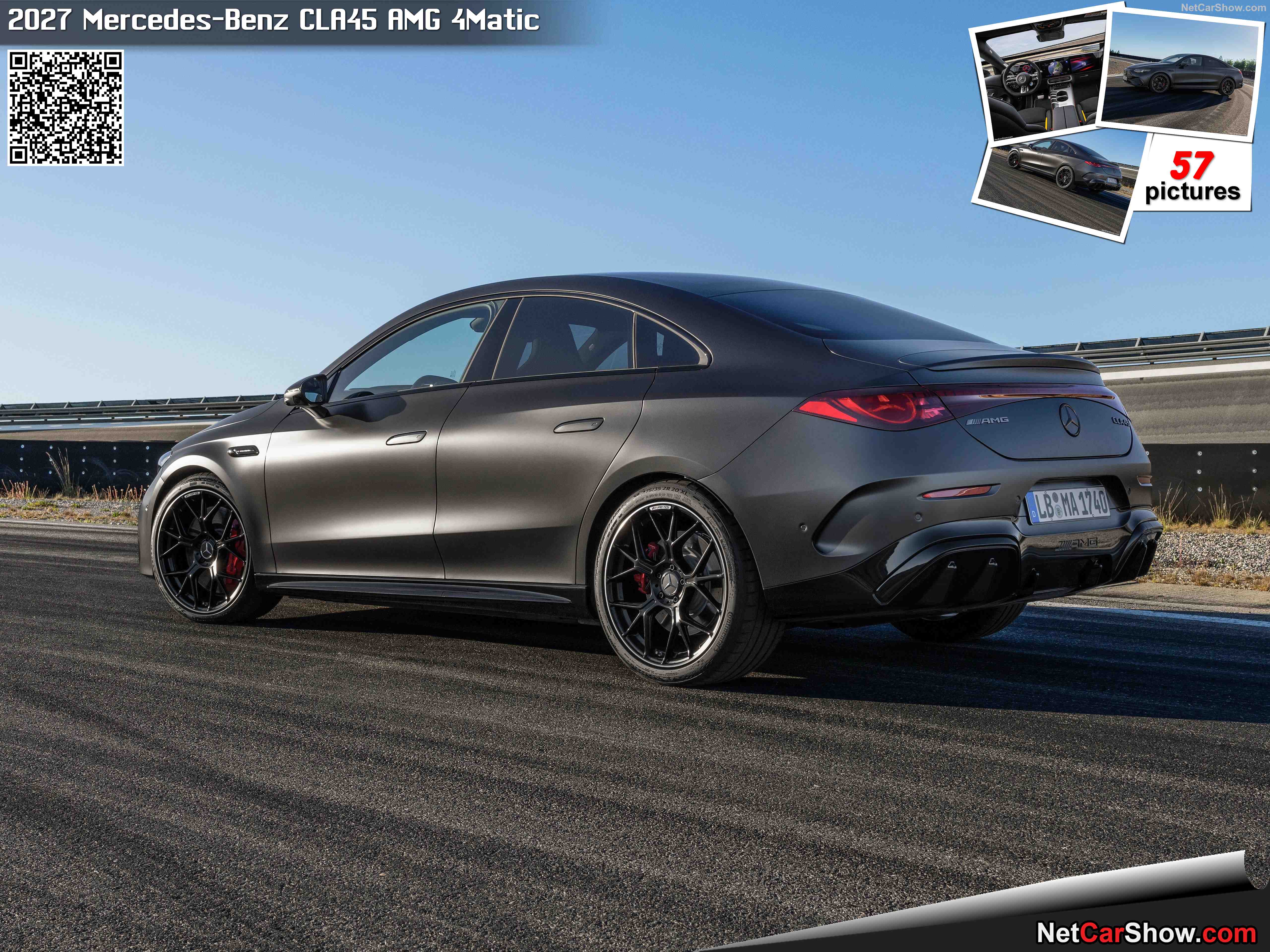 Vue détaillée du châssis de la Mercedes-AMG CLA 45 4MATIC+, mettant en évidence la transmission 4MATIC+ et les éléments de suspension.