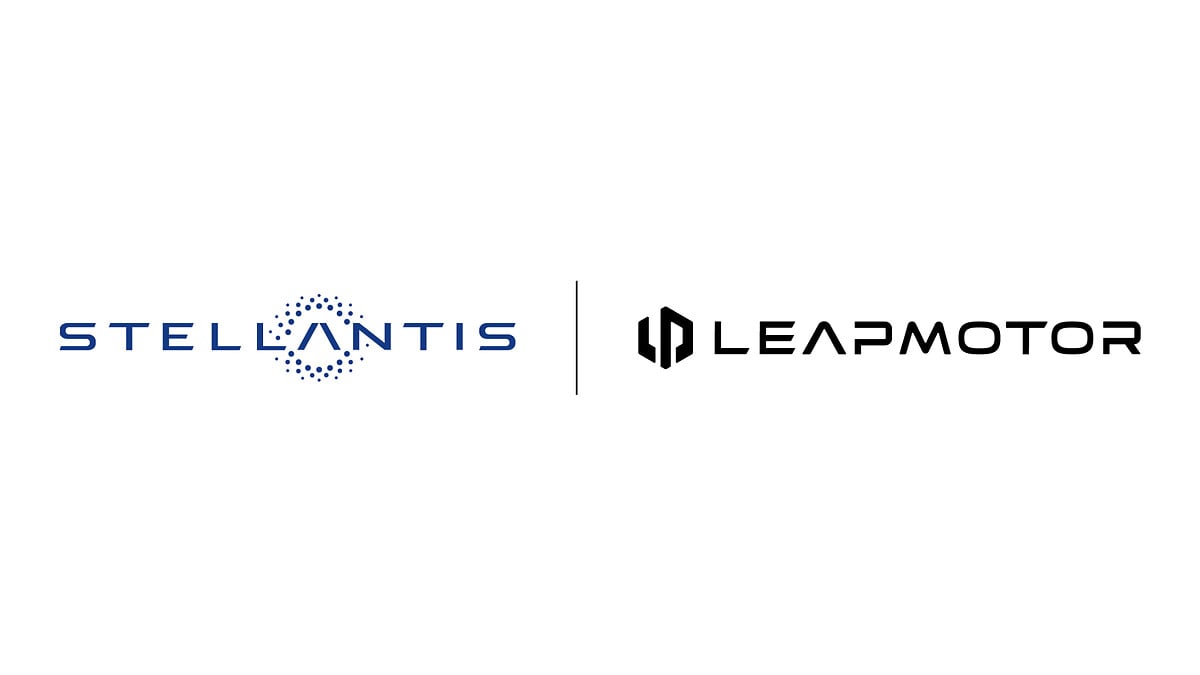 Représentation symbolique de la collaboration entre Stellantis et Leapmotor, avec des éléments visuels évoquant l'innovation et la synergie.