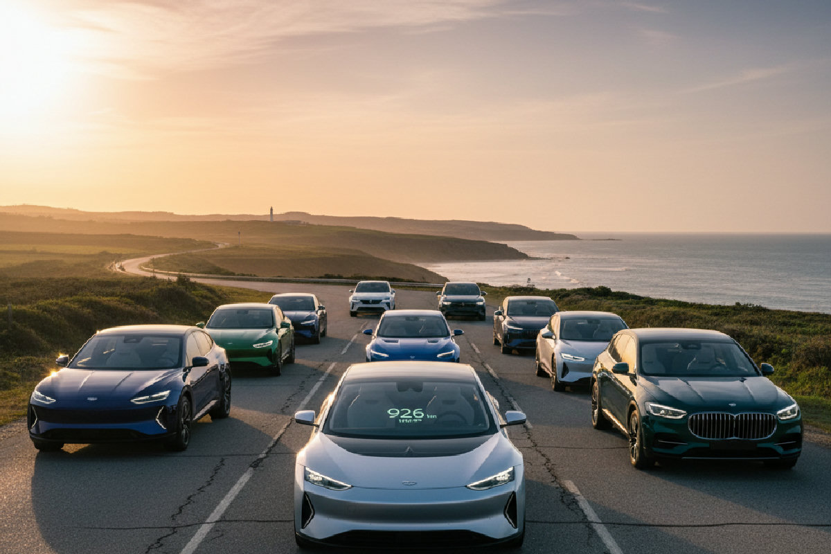 Top 10 voitures électriques avec la meilleure autonomie en 2026 : jusqu'à 926 km en WLTP !