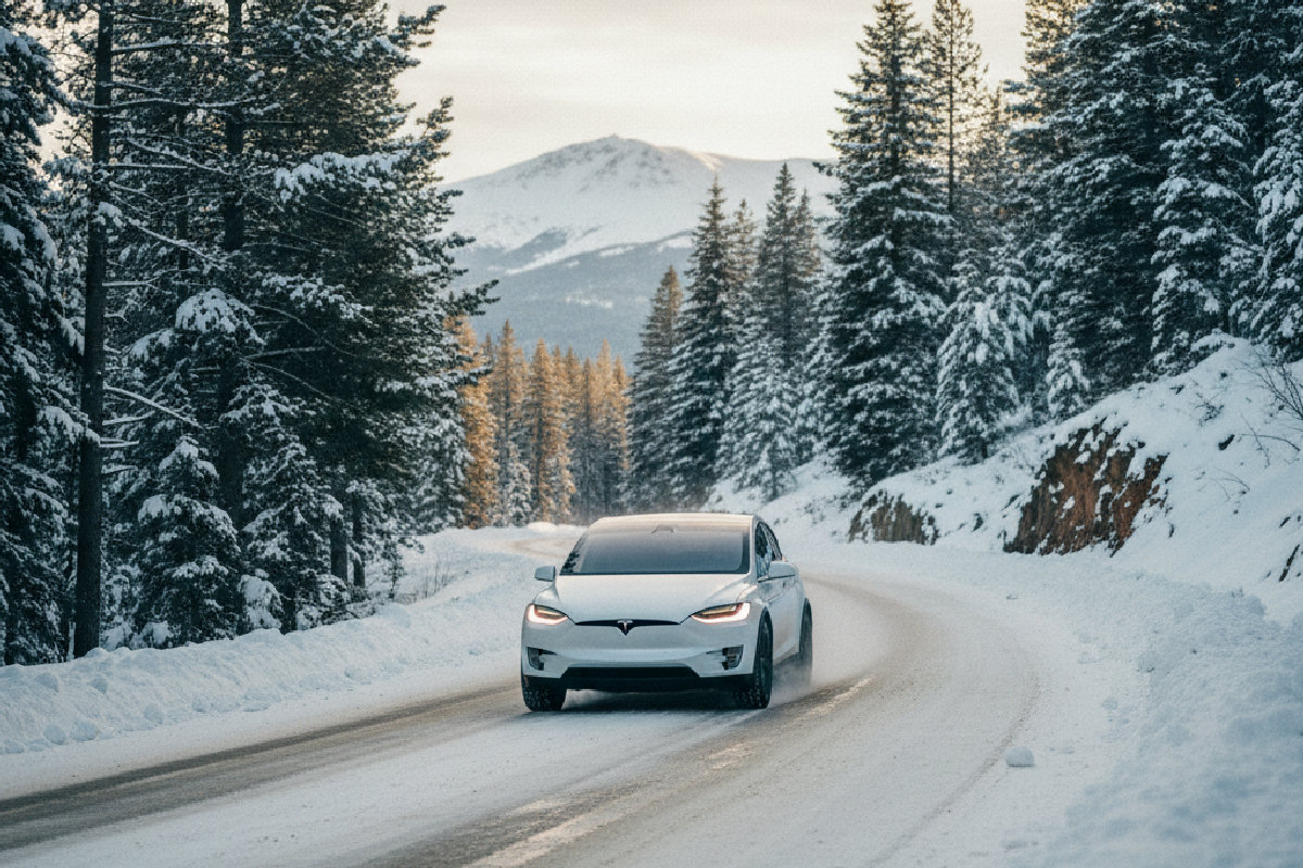 Conduire une voiture électrique sur neige : les 5 erreurs à éviter absolument