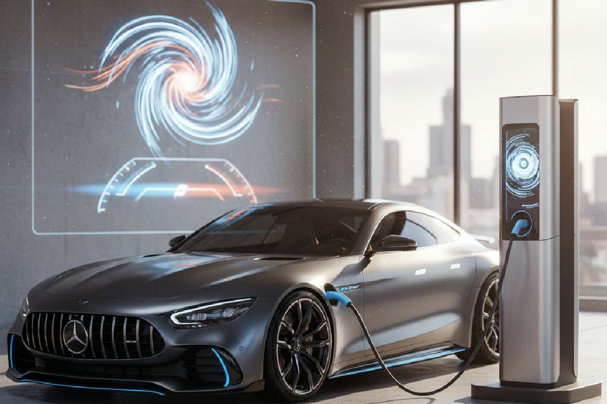 Mercedes-AMG GT électrique : recharge ultra-rapide, moteur à flux axial et 1 169 ch au programme