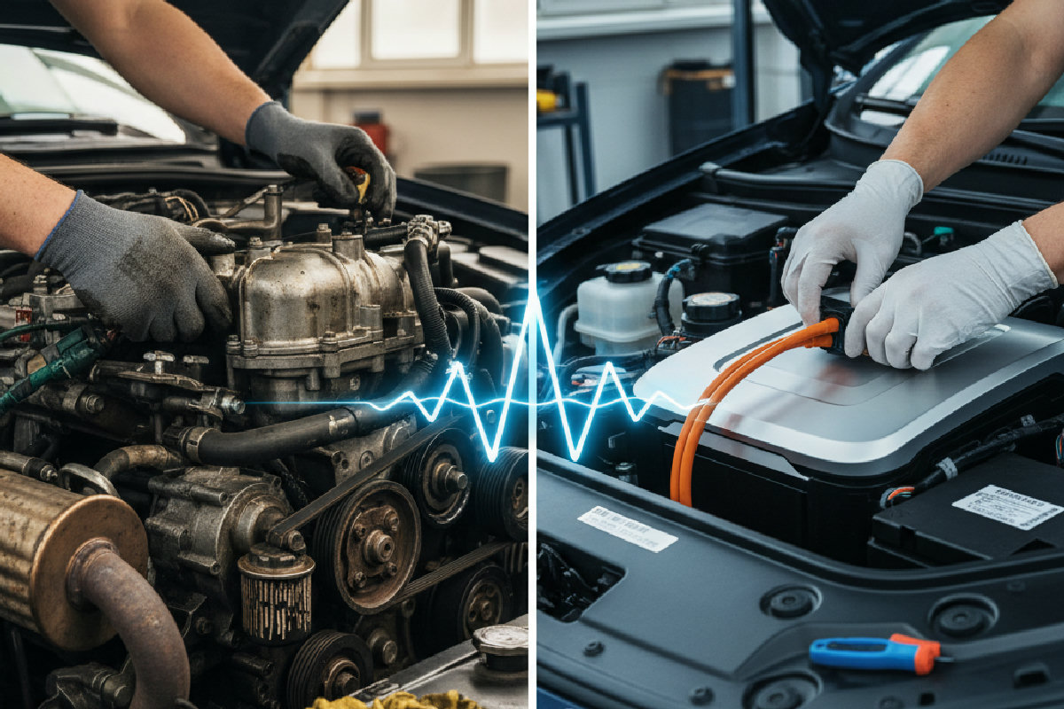 Entretien VE 2026 : 5 différences clés avec une voiture thermique qui font économiser des milliers d'euros
