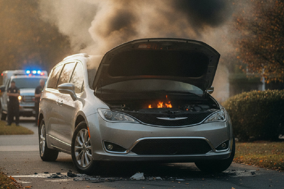 Rappel Chrysler Pacifica Hybrid : risque majeur d'incendie de batterie à surveiller