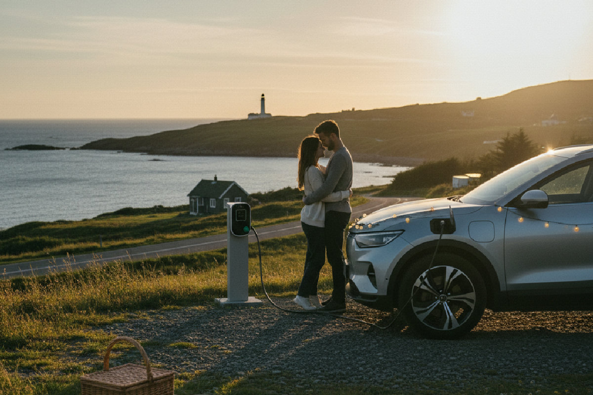 Saint-Valentin en véhicule électrique : 5 escapades romantiques et écoresponsables à vivre en duo
