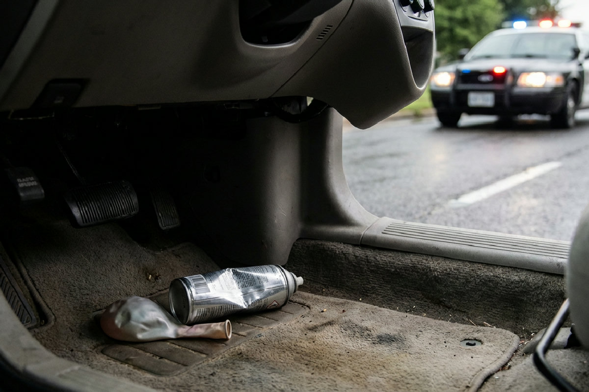 Gaz Hilarant au Volant : Un Danger Mortel Légalement Réprimé