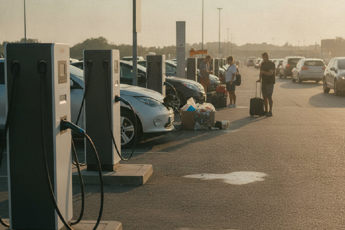 Voitures électriques : les bornes de recharge tiendront-elles le choc pendant les vacances d'été ?