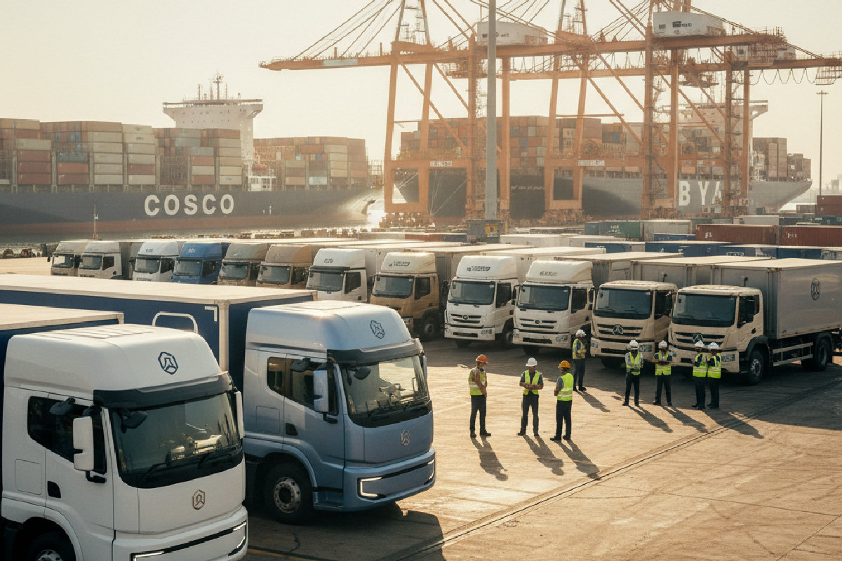 Camions électriques chinois : l'invasion qui bouleverse le marché mondial des utilitaires