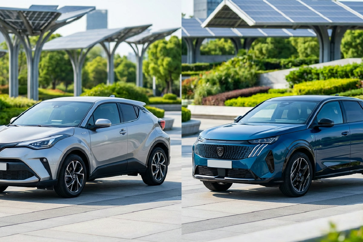 Toyota C-HR Hybride vs. Peugeot e-3008 : Lequel choisir en 2025 ?