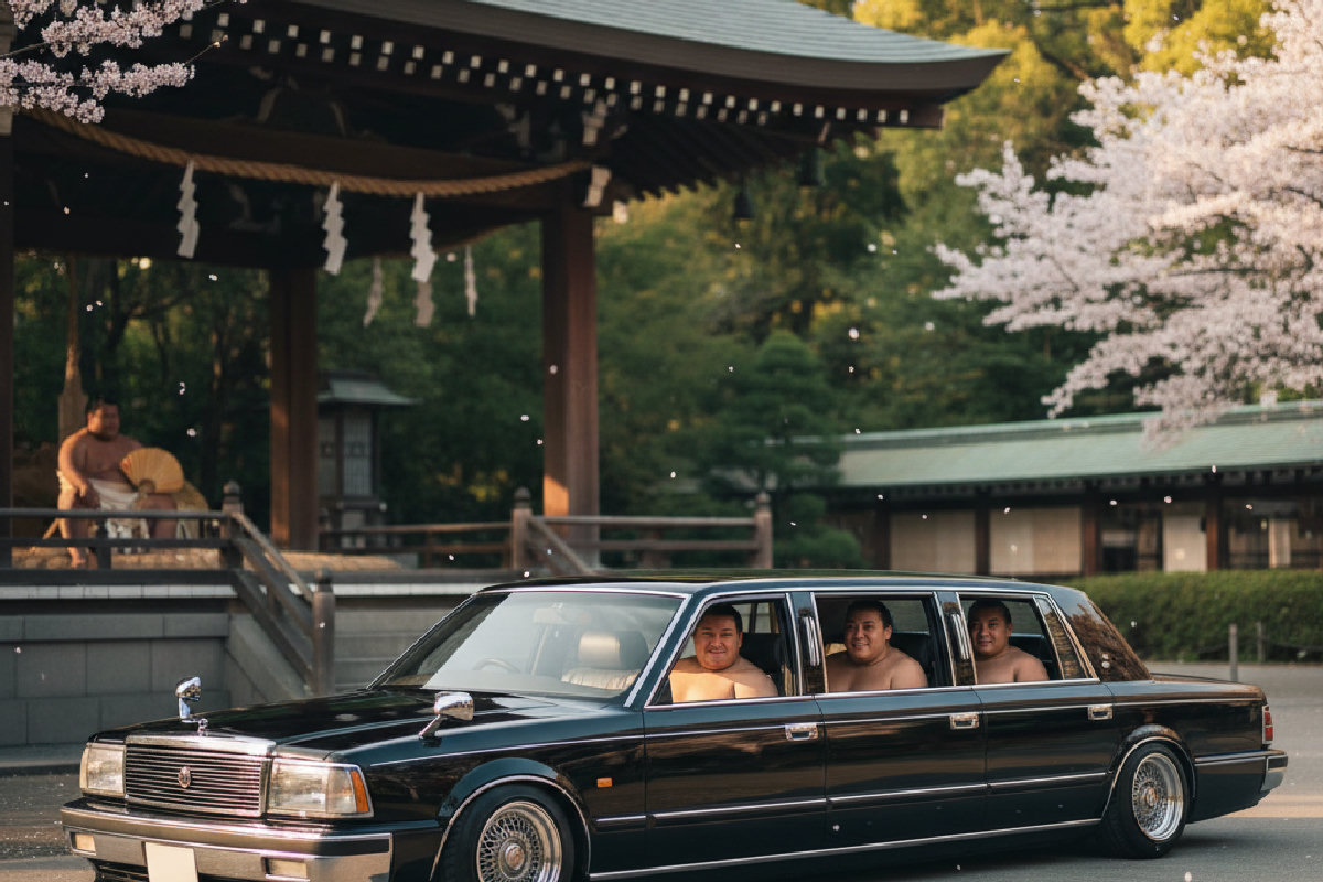 Nissan President électrique : la limousine légendaire transformée pour transporter les sumos