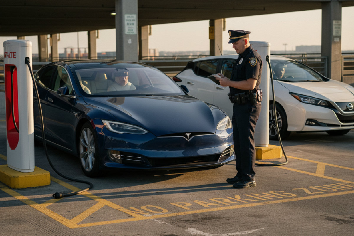 Bornes de recharge électrique : gare aux amendes salées pour mauvais stationnement !